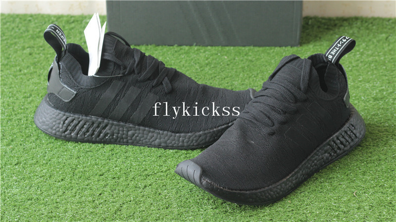 Adidas NMD R2 Triple Black Real Boost